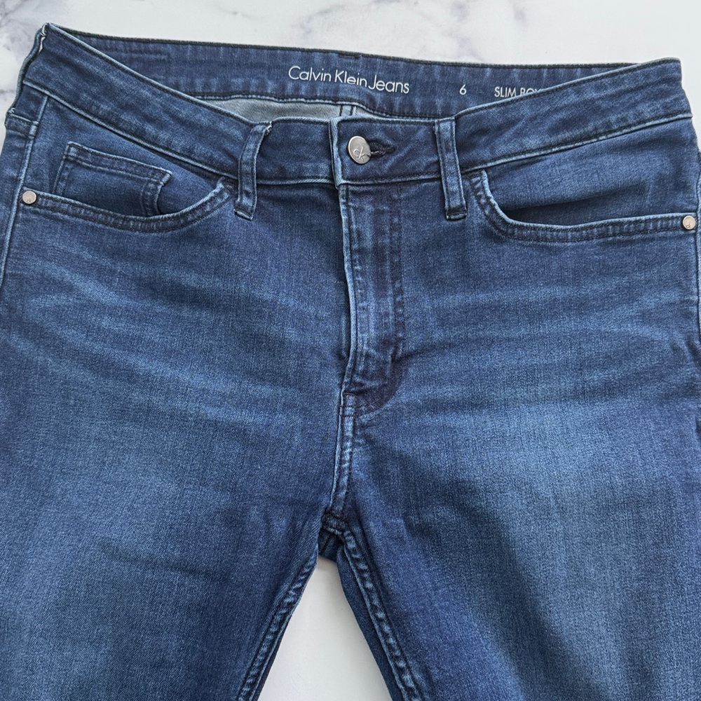 Calvin Klein Slim Boyfriend Jeans Size 6 - Picture 9 of 13